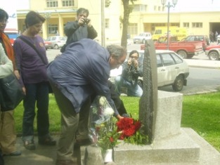 Tomás Hirsch en Chillán (Acto en Memorial de los detenidos desaparecidos)