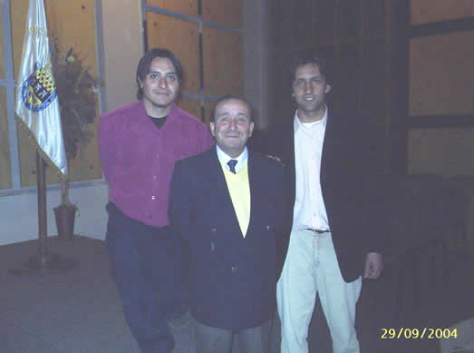 Junto al Candidato a Alcalde de la lista Juntos Podemos